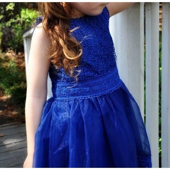 Trish Scully Blue Delphine Toddler Ball Gown 2T Formal Dress - Picture 2 of 3